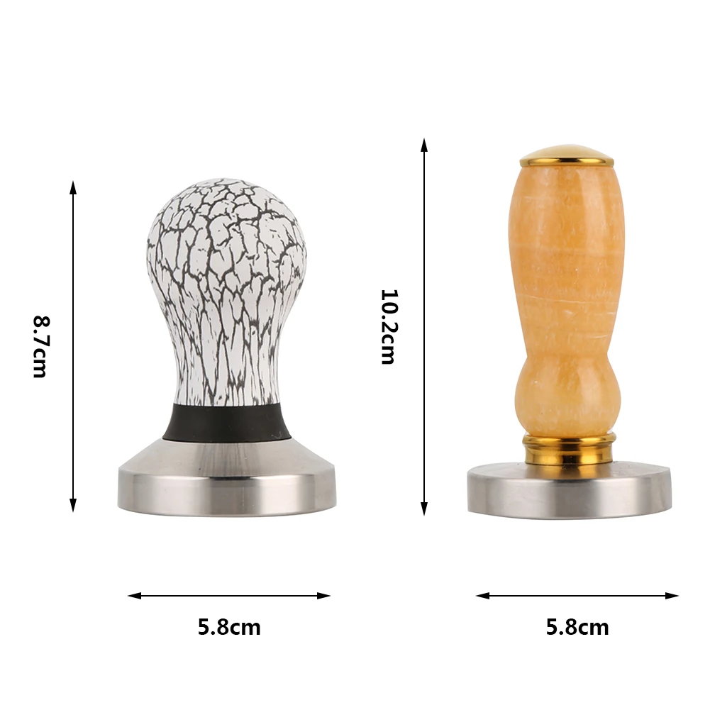 Молоток для прессования кофейного порошка из нержавеющей стали, стержень для прессования порошка 58 мм, инструмент для прессования порошка эспрессо бариста