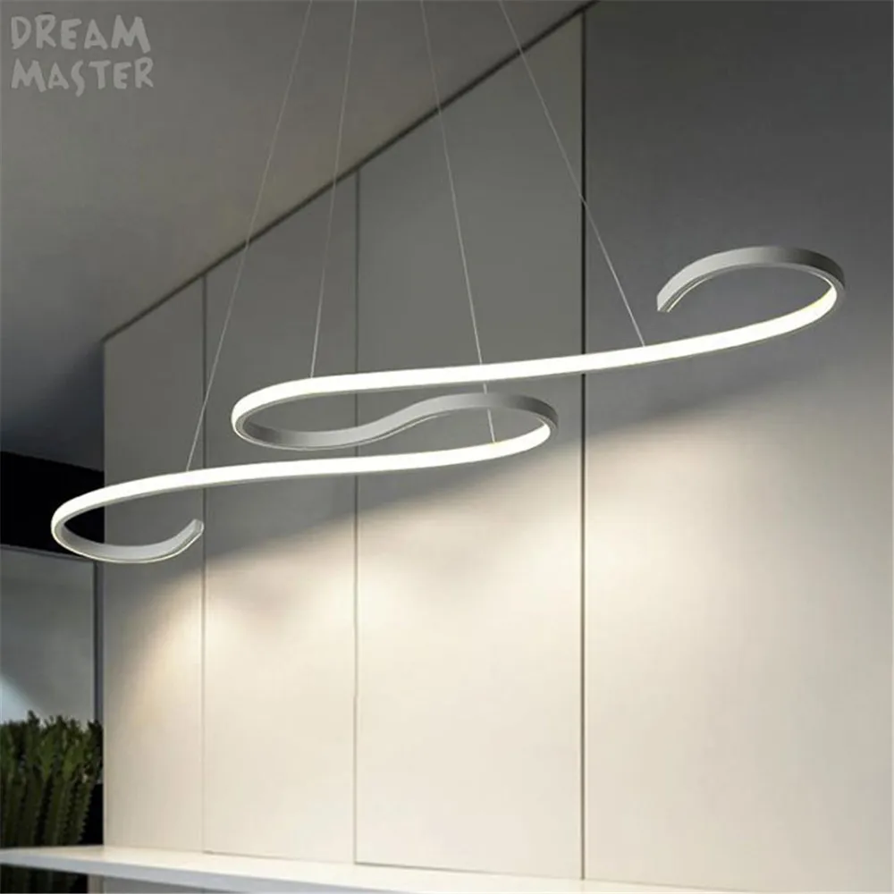 Nordic led подвесной светильник для кухни столовой белый черный светодиод кофейни