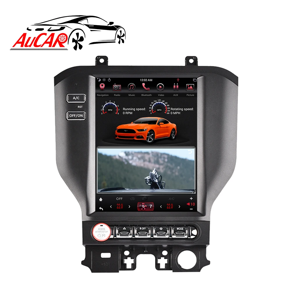 Top Tesla Android system Car radio GPS Navigation for For Ford Mustang 2015 2016 2017 2018 2019 Multimedia stereo Player head unit 3 Top Tesla Android system Car radio GPS Navigation for For Ford Mustang 2015 2016 2017 2018 2019 Multimedia stereo Player head unit 3