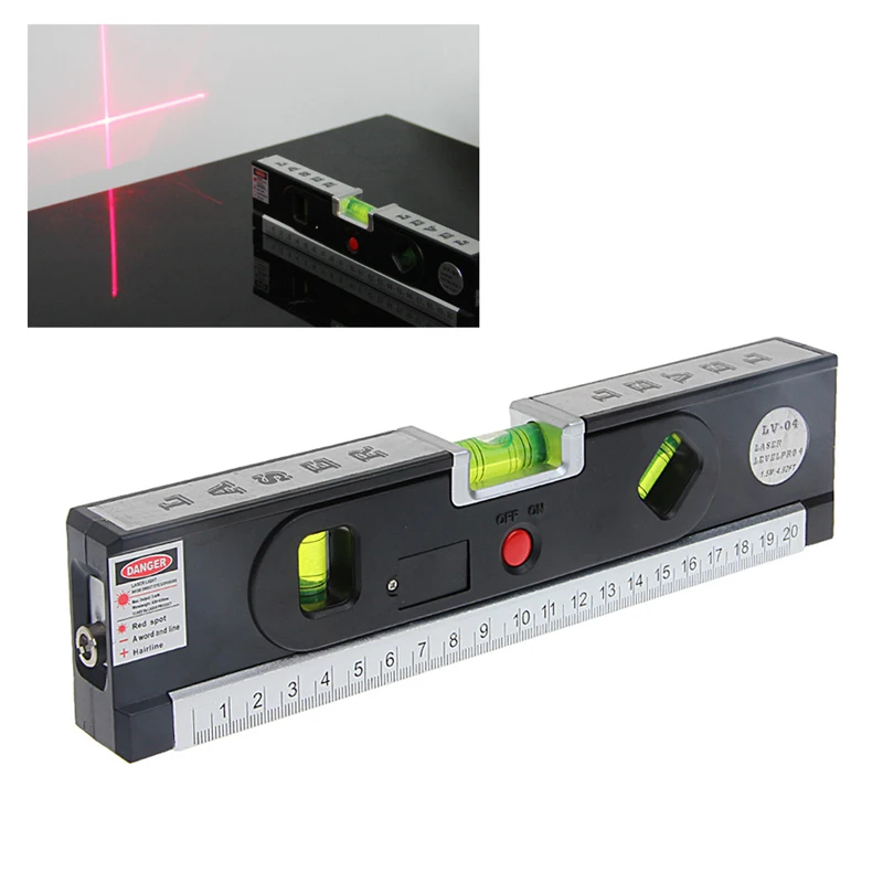 

Shanwen LV04 Vertical Bubble Level Laser Marking Lines Tape Aligner Ruler Measuring Tool