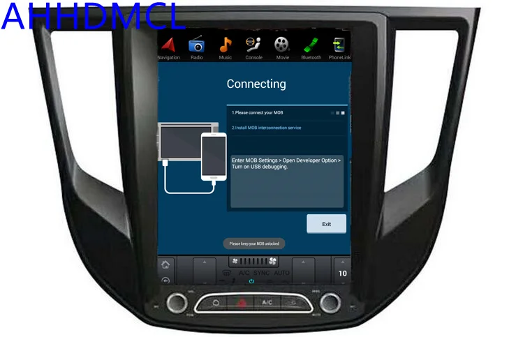 Top Car PC PAD Tesla Style Multimedia Player Android 7.1 GPS Navigation For Mitsubishi Lancer EX Grand Lancer 2017 2018 1