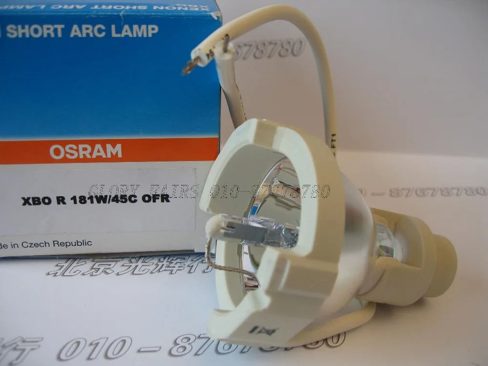 Osram XBO R 181W/45C Czech Republic DC,xenon short arc lamp,endoscopy