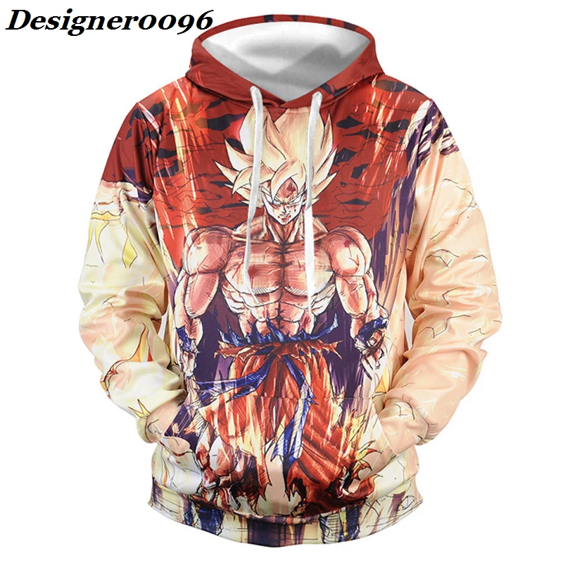 

Anime cosplay Dragon Ball Son Goku Cosplay costume Anime surrounding costumes 3D printed hooded sweater Baseball suit Adult