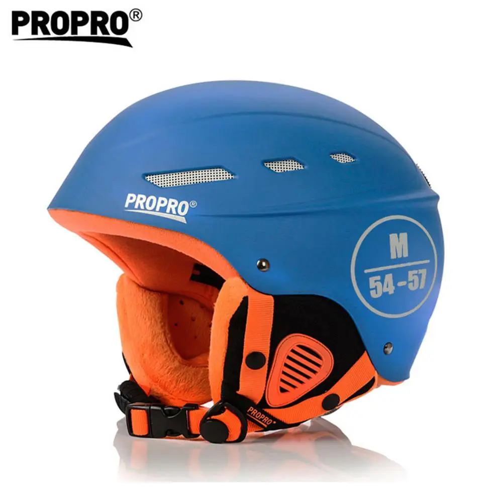 PR0PRO, фирменный шлем для сноуборда, лыжного спорта, безопасный, цельный, формованный, дышащий, мужской, женский, скейтборд, лыжный шлем, размер 54-61 см - Цвет: Blue