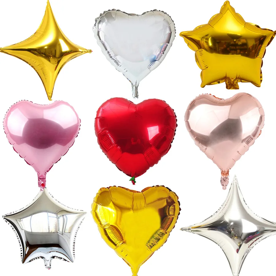 

1pc 24inch Heart Aluminium Foil Balloons Large Love Baloons Valentine's Day Birthday Party Wedding Decoration Globos Air Ballons