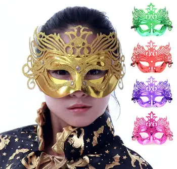 

Party women mask Venetian Mardi Gras Christmas Halloween mask crown masks lady Costume ball performance props gift colorful