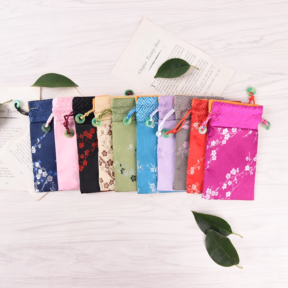 1PCS 9*15cm Drawstring Jewelry Package Bags Gift Bags Wedding Packaging Bags Coin Purses