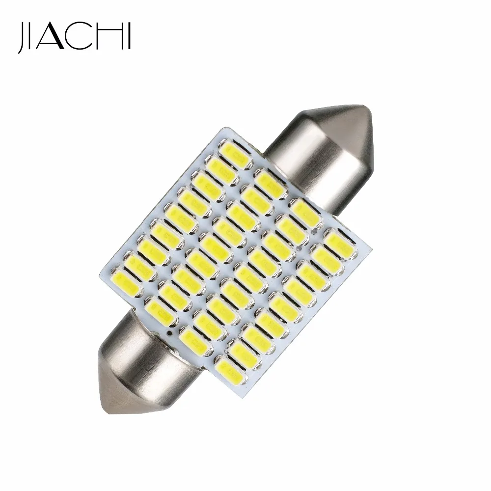 

JIACHI 10 шт. Высокая мощность C5W светодиодная гирлянда 36 мм 3014 чип 36SMD авто Интерьер Doom лампа для чтения замена светильник белый 12В-24В