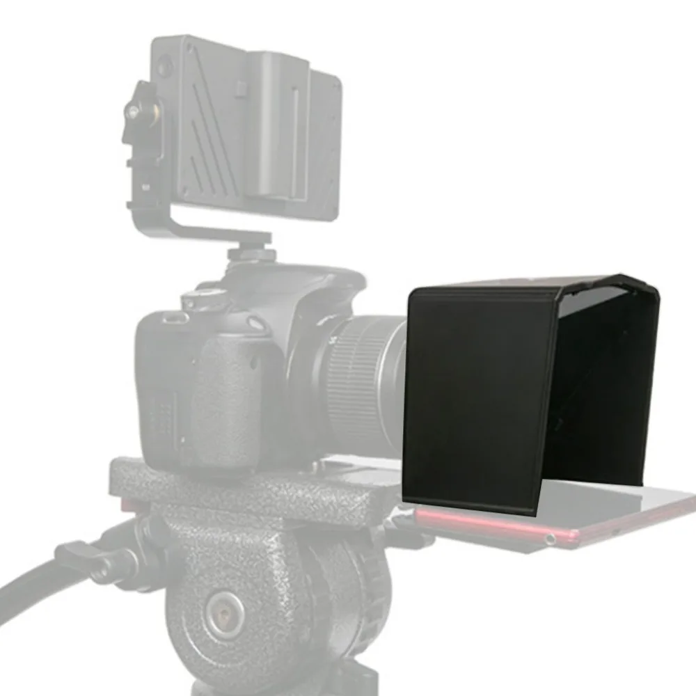 

Portable Smart Phone Teleprompter with Lens Adapter Rings Kit With 8 adapter rings