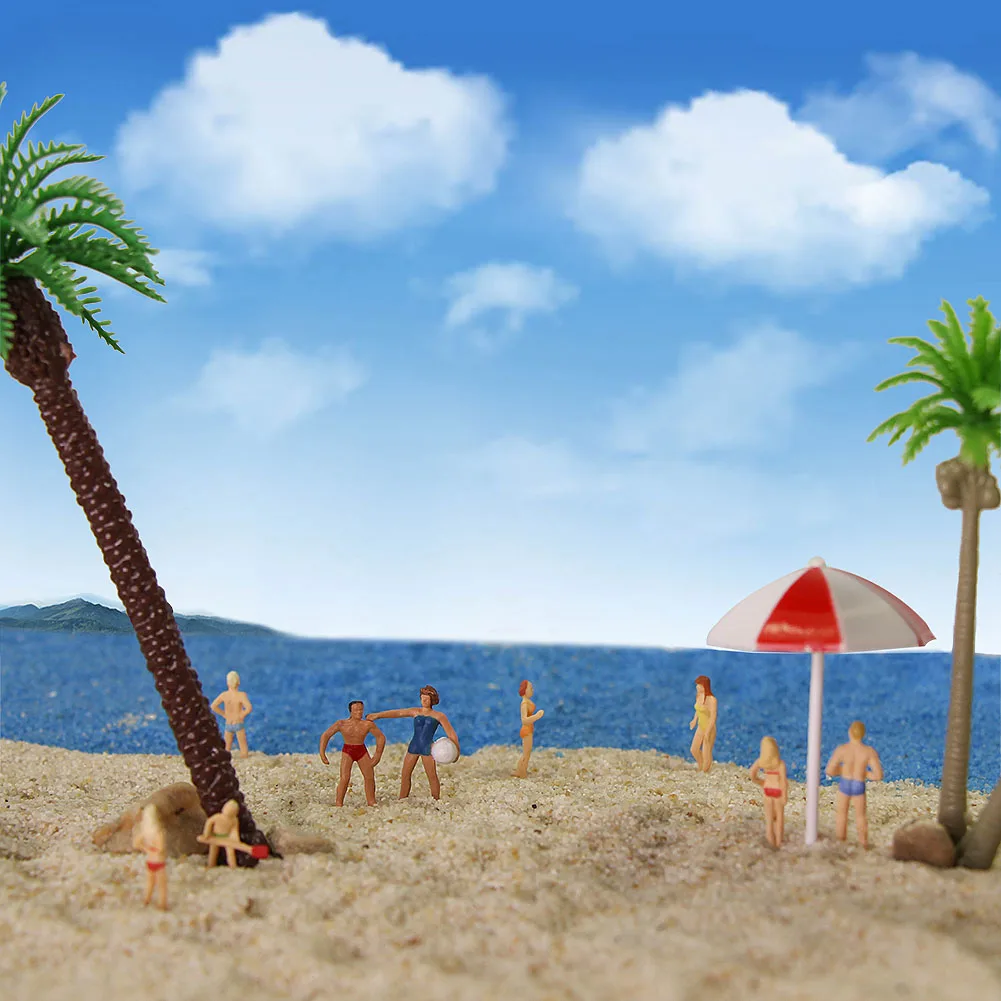 

40pcs HO scale Swimming People Figures 1:87 Scale Swimming Model Figures Beach Layout