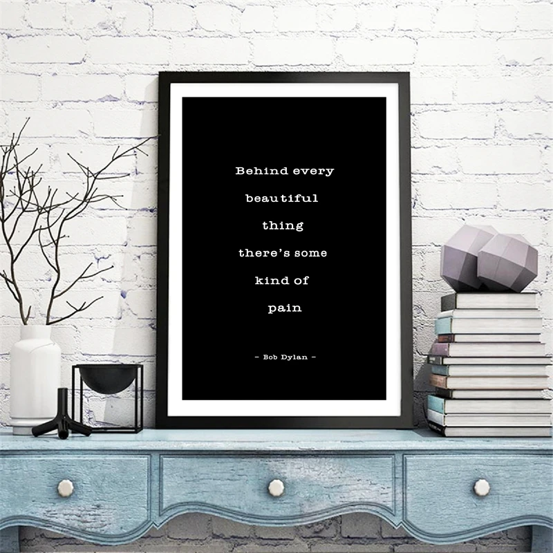 Bob Dylan Quote Canvas Art Print Home Decor