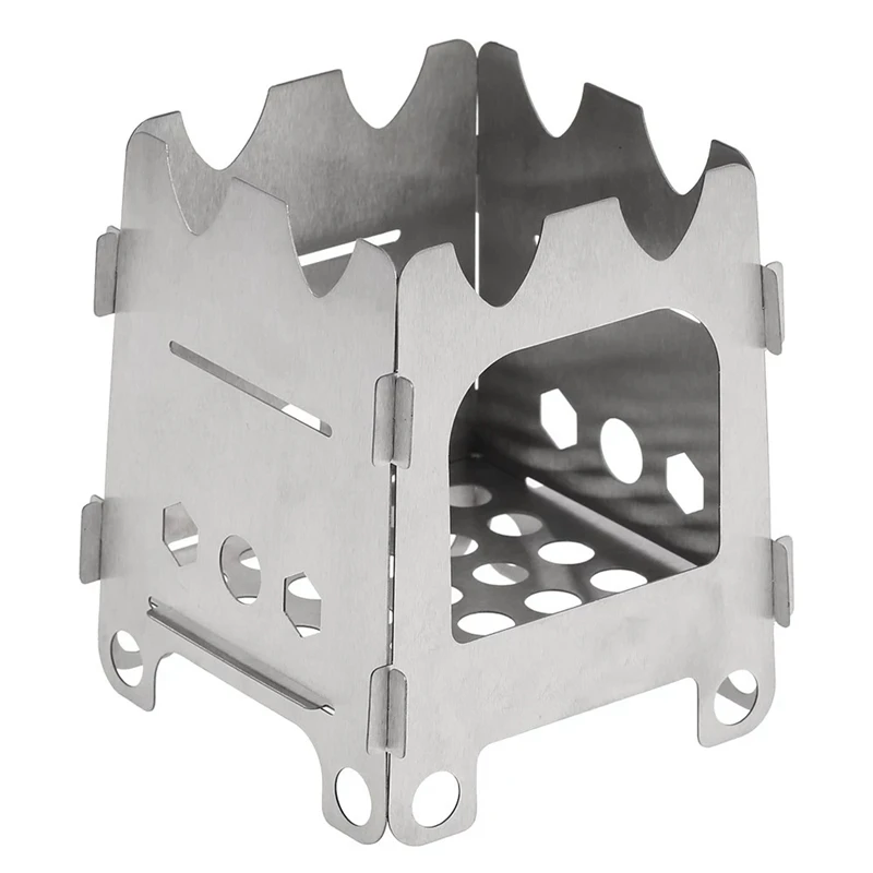 

Folding Camping Stove Portable Wood Burning Camping Stove Light Camping Wood Stove Square Outdoor Cooking Utensils