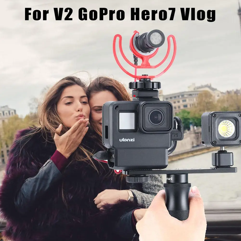 Для Ulanzi V2 Pro Спортивная камера клетка для GoPro Горячий башмак оболочка Расширения