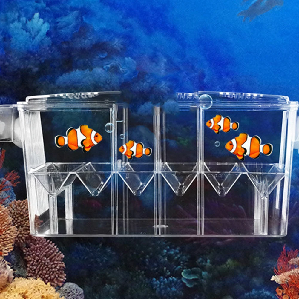 Self-Floating Fish Hatchery Box High-Transparent Aquarium Breeding Incubator Isolation Box Multi-Function Double Layer Fish Tank fish aquarium fish breeding box