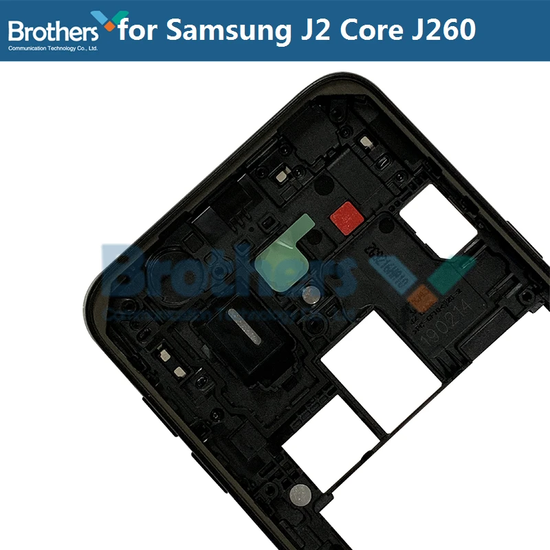Полный корпус для Samsung Galaxy J2 Core J260 средняя рамка с кнопками объектива камеры J260F