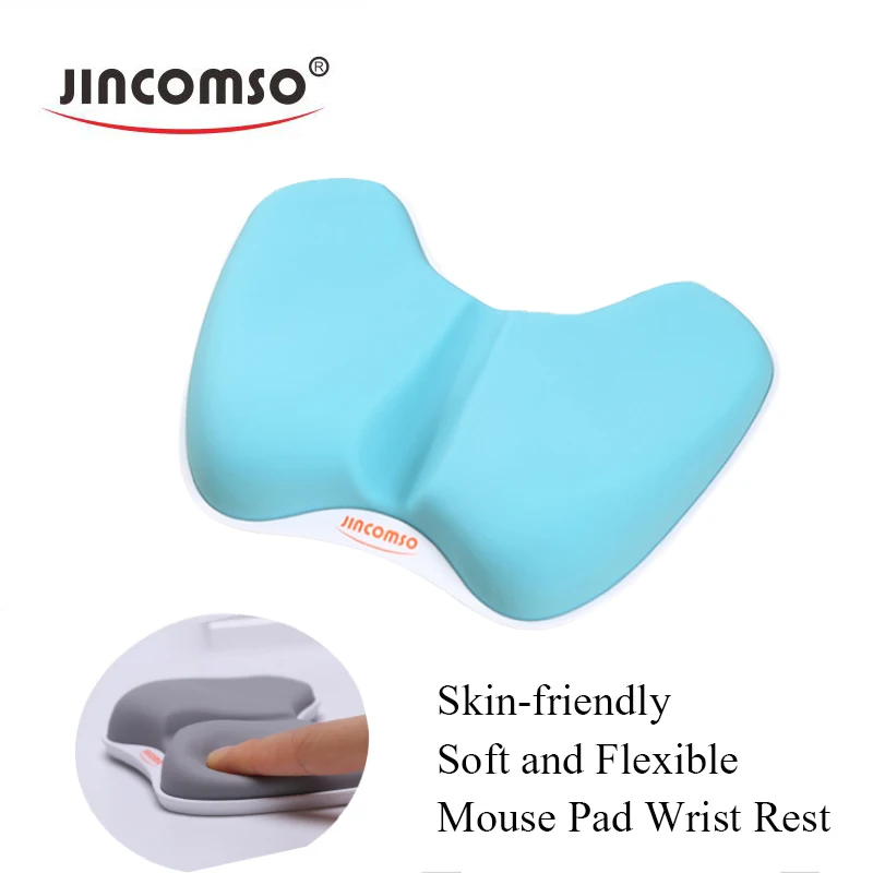 

SOVAWIN Wrist Rest Mouse Pad Gaming Silicon Gel 3D Support Mousepad Soft Memory Ergonomic Design Sliding Design Hand Pillow