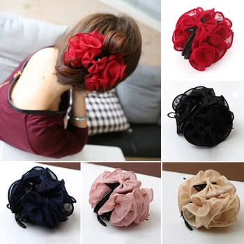 

Hot Sale 1pc Multicolor Ponytail Holder Plastic Headband Accessories Graceful Women Hair Clip
