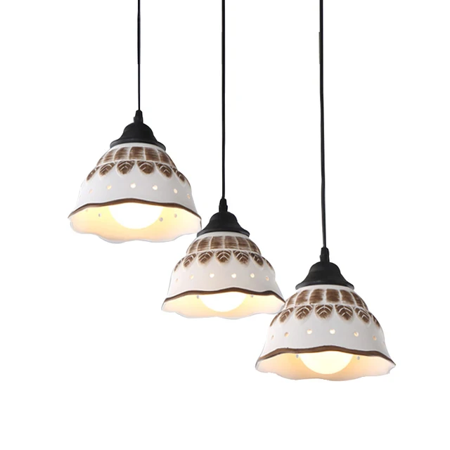 European Vintage Ceramic Pendant Lamp Antique Retro Loft Hanging European Vintage Ceramic Pendant Lamp Antique Retro Loft Hanging Light E27 Indoor Restaurant Bedroom Lighting Fixtures Pl537