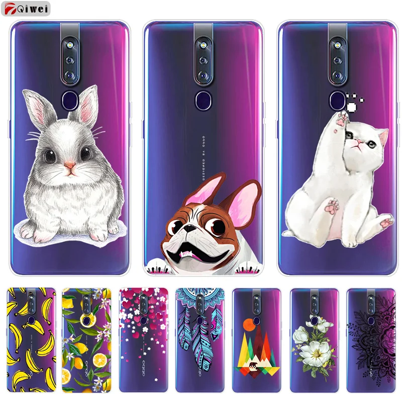 

For Coque Oppo F11 pro Case Silicone Soft TPU Back Cover For Oppo F11Pro Case Cute Print Shell Clear Fundas For Oppo F11 Pro