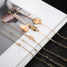 Очаровательные Многослойные браслеты и браслеты для женщин бесконечность Золото Любовь Sheel браслет Femme ювелирные изделия в стиле "Бохо" Свадебные вечерние подарки