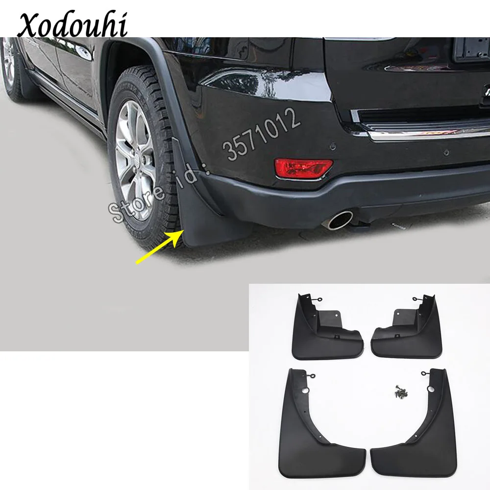

For Jeep Grand Cherokee 2014 2015 2016 2017 2018 car styling cover fender soft mudguard protection flap splash mud guard 4pcs