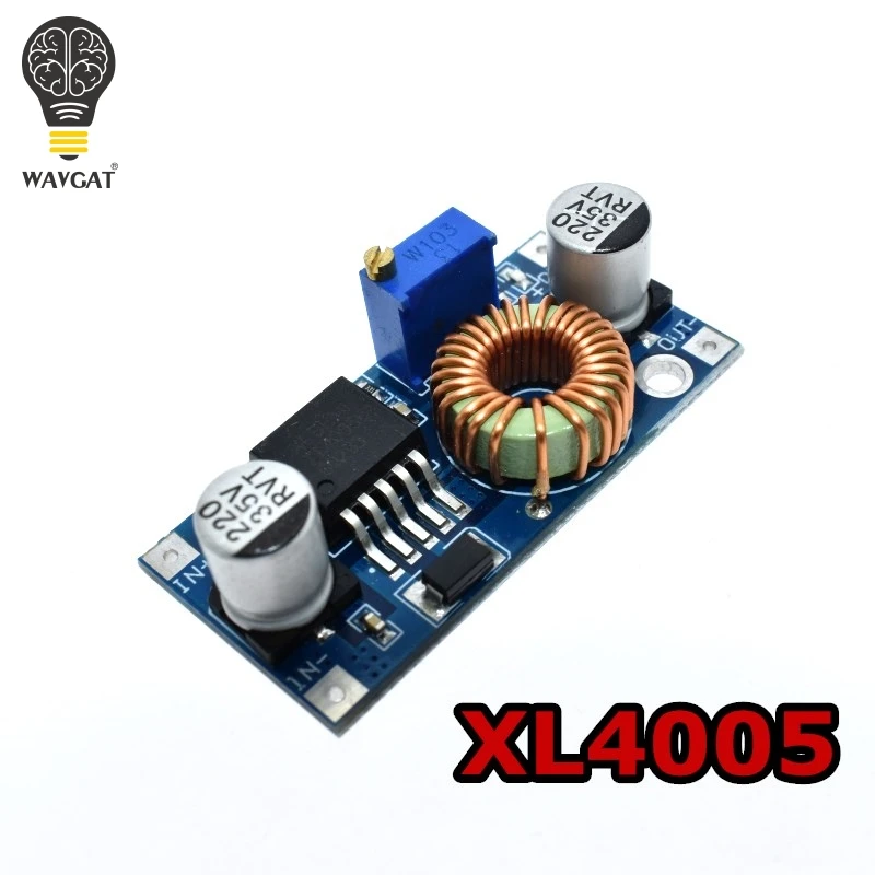 

WAVGAT XL4005 DSN5000 Beyond LM2596 DC-DC adjustable step-down 5A 75W power Supply module Large current Large power