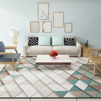 

Modern Simplicity Geometric Parlor Living Room Decorative Carpet Floor Foot Mat Pad Bathroom Kitchen Area Rug Abstract colorful