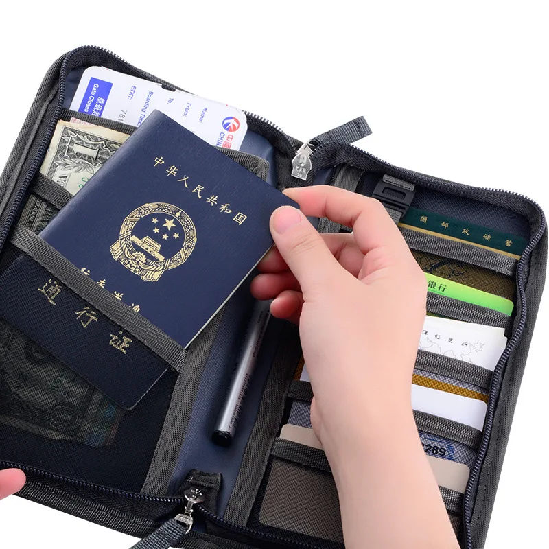 

The New Multifunction Passport Package Air Tickets Passport Holder Oxford Cloth Multi-purpose Document Package Dropship