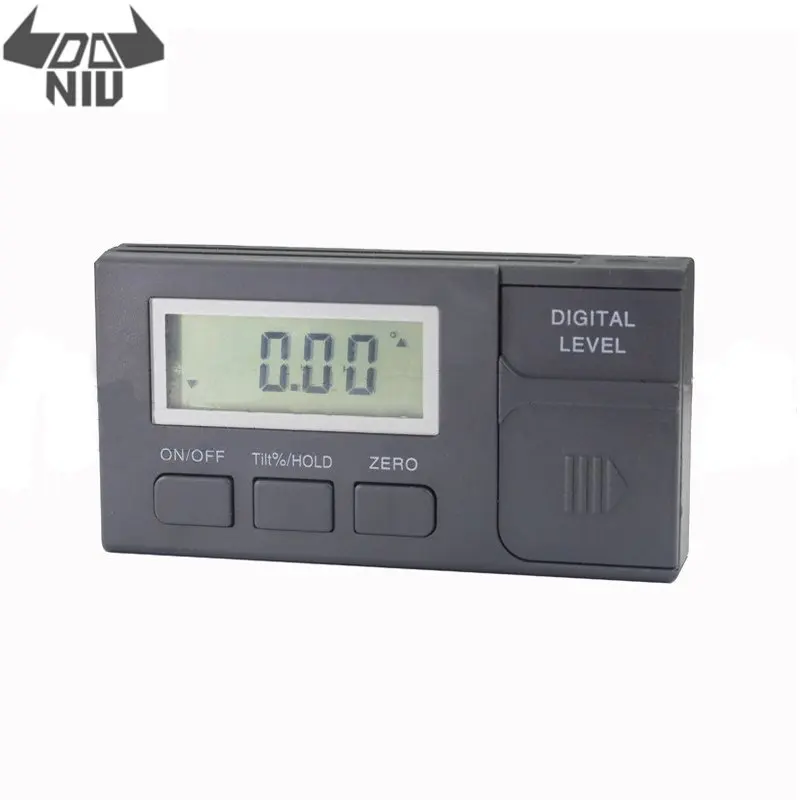  DANIU New Mini Digital Leveler 4 x 90Degree Range Magnetic Angle Meter Inclinometer Level Meter Bev