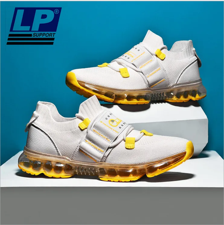

LP Spring and Summer 2019 Full Palm Air Cushion Shoes Men's Shock Absorbing Running Shoes Breathable Sports Shoes