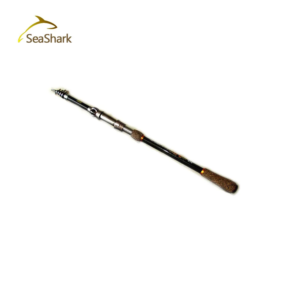 

SEASHARK Top Quality Fishing Rods Carbon Telescopic Rod  1.8m 2.1 m 2.4 m Boat/Raft Rod can use Rock Fishing Rod