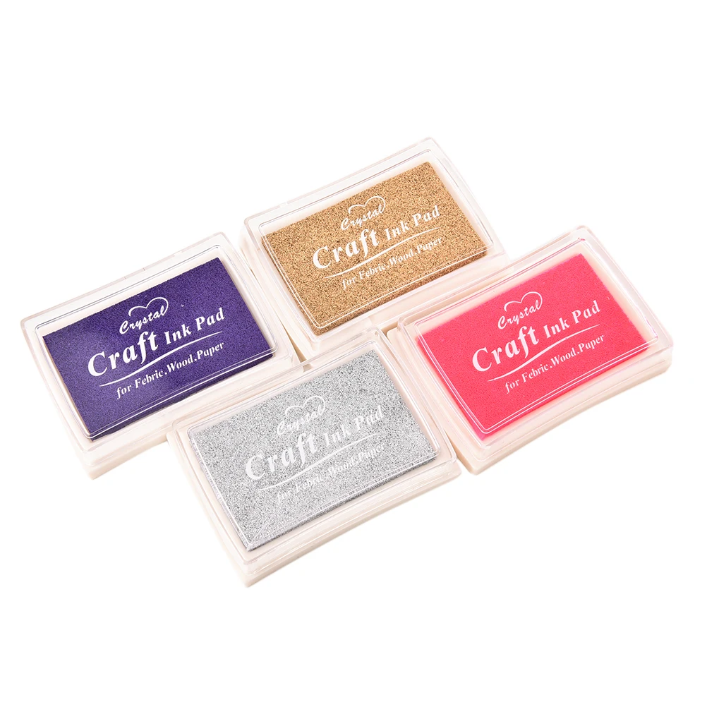 

Colorful Inkpad Handmade DIY Craft Oil Based Ink Pad Rubber Stamps Fabric Wood Paper Scrapbooking Ink pad Finger Paint Wedding
