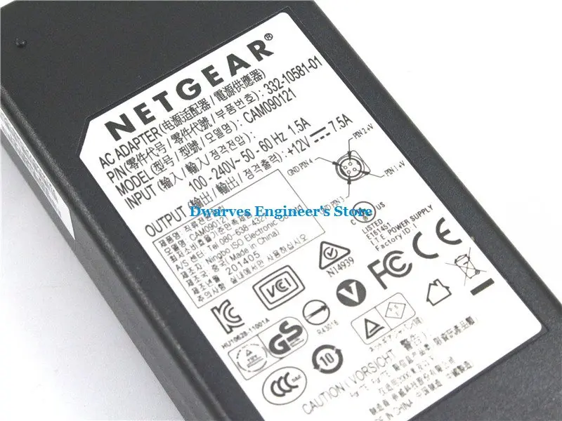 NETGEAR12V7.5A90W-4pin-6