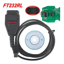 Melhor vag k + pode comandante 1.4 com ftdi ft232rl pic18f258 chip auto obd2 cabo de interface de diagnóstico para audi/skoda/seat