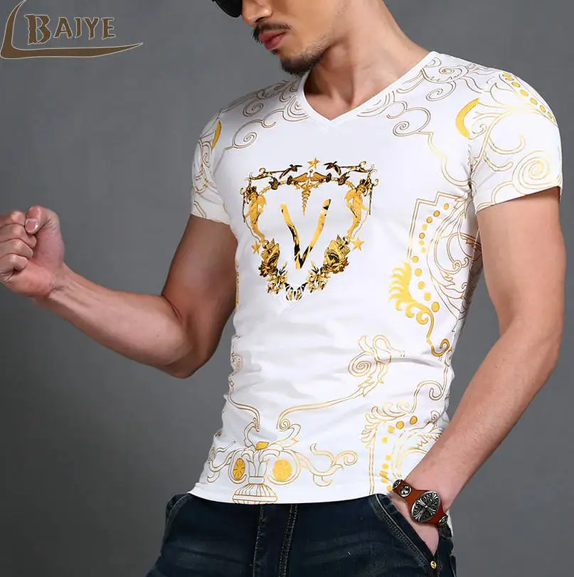 TBAIYE 2018 Fashion Luxury New Casual Cotton T shirt Men brand Short Sleeve O Neck printed male T shirt Tops tees Men Clothing TBAIYE 2018 Fashion Luxury New Casual Cotton T shirt Men brand Short Sleeve O Neck printed male T shirt Tops tees Men Clothing
