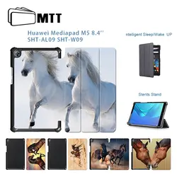 Лошадей Защитная крышка принципиально для huawei Mediapad M5 8,4 SHT-AL09 SHT-W09 подставка Защитная крышка кожи для huawei M5 чехол для планшета