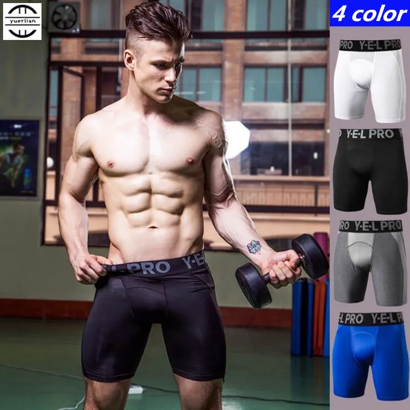 300p Men Pro Shapers Compression Underwear 3D Tight Half Boxers,High