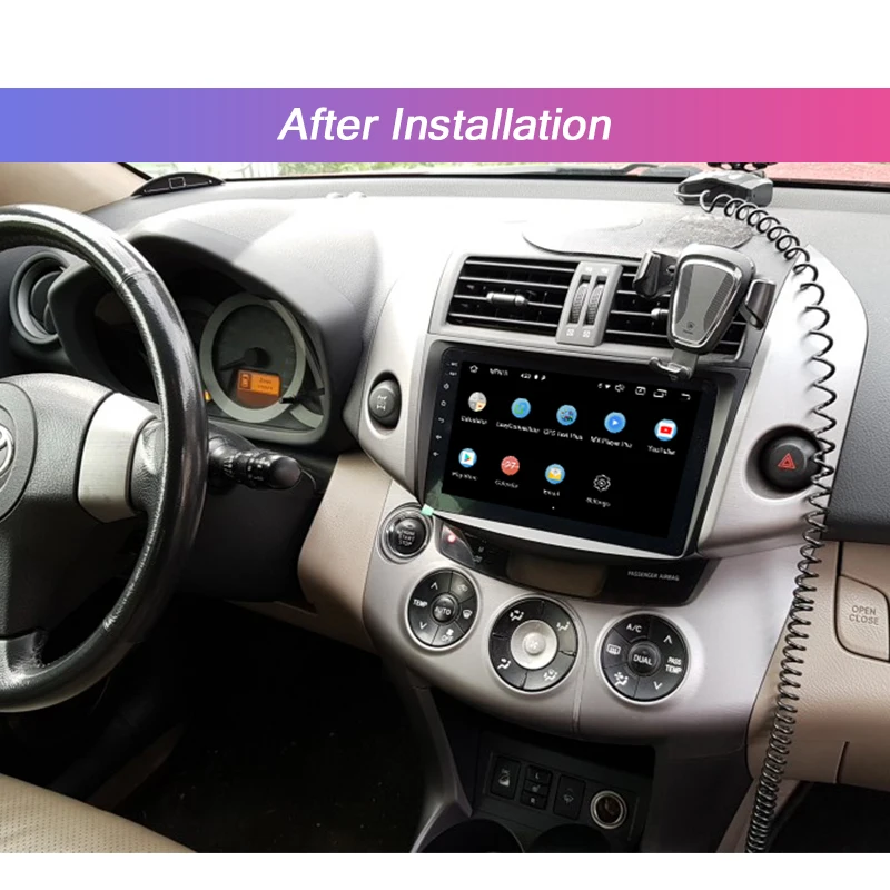 Best AUTOTOP 2 Din RAV 4 Car DVD GPS Player Android 9.0 For Toyota RAV4 Multimedia 2007-2011 Radio Stereo Navigation NO DVD WiFi RDS 3