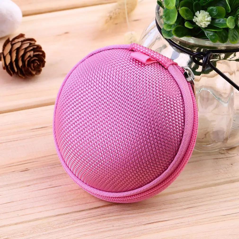 7 Colors PU leather Zipper Protective Headphone case Pouch Earphone Storage bag Soft Headset Earbuds box Usb cable organizer