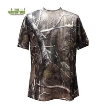 РАСПРОДАЖА ТОВАРОВ! Камуфляжная Мужская футболка с коротким рукавом летняя полиэфирная Мужская камуфляжная футболка для охоты костюмы одежды