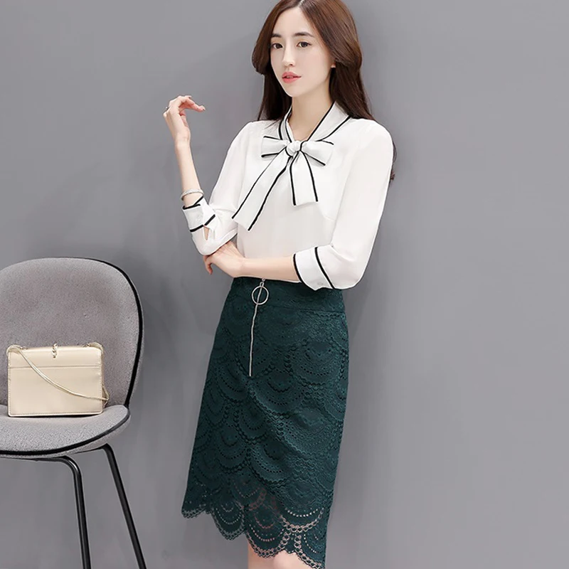 Aliexpress.com : Buy Women Office Elegant Lace Skirt Suit 2017 Spring Women Fashion Two Piece 