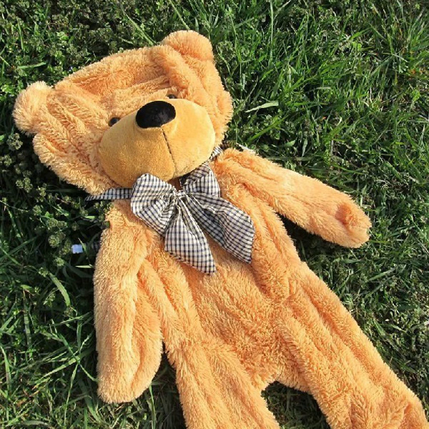 2016-New-Plush-teddy-bear-160-cm-empty-shell-coat-bear-skins-5-Colors-with-zipper