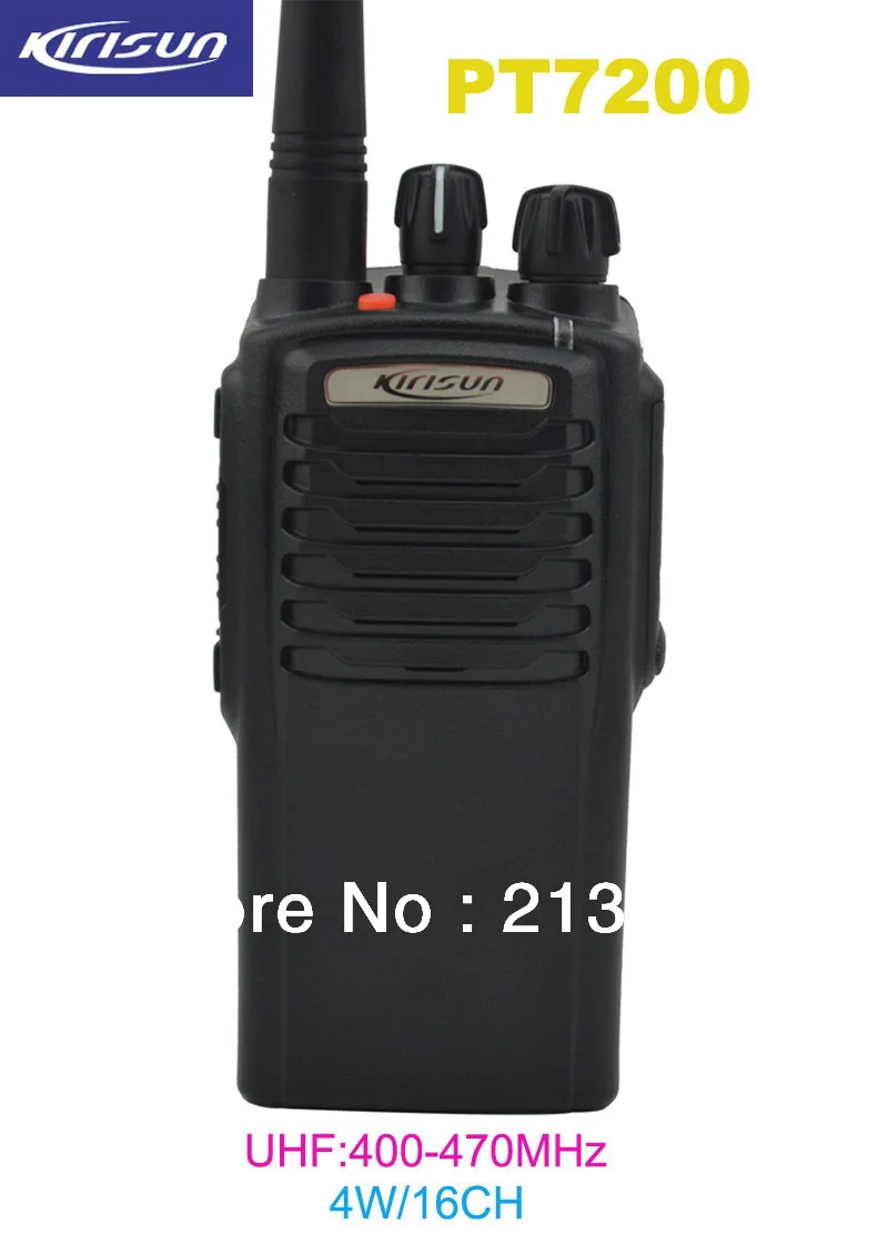 

Kirisun PT7200 UHF 400-470MHz 4 Watts 16 Channel Professional Portable Two Way Radio Walkie Talkie Transceiver