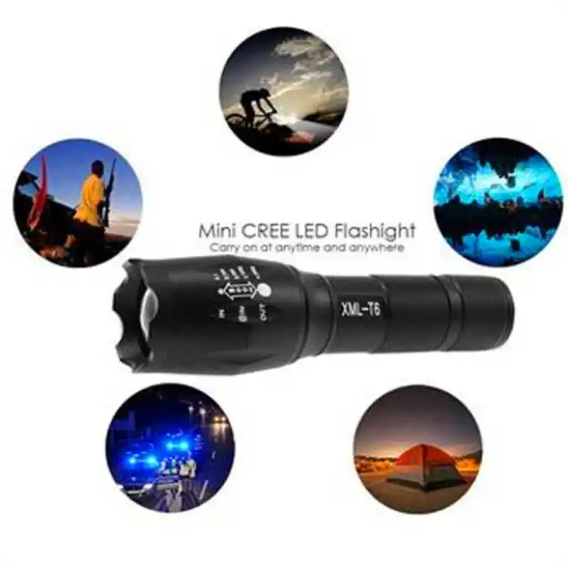 G700 Tactical Flashlight LED Military Lumens Alonefire lanterna led t6 el feneri led flashlight 18650 rechargeable #3S20 (3)