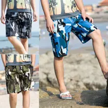 Новые мужские камуфляжные шорты для серфинга летние пляжные модные штаны плавки купальник