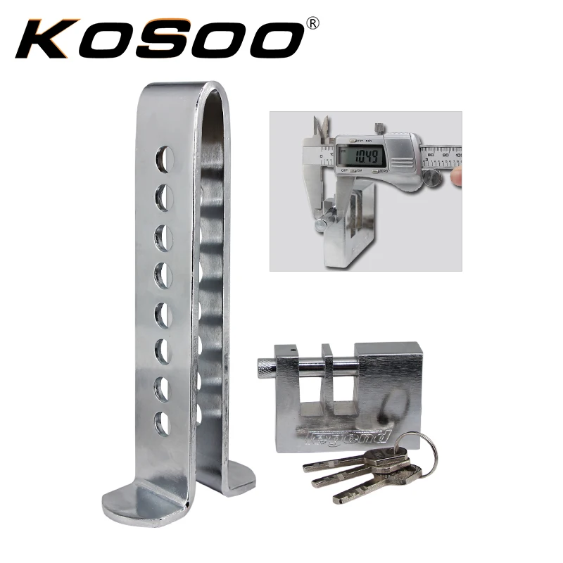KOSOO العالمي الصلبة الفولاذ المقاوم للصدأ مكافحة سرقة قوي الأمن السيارات سيارة الفرامل مخلب دواسة قفل اكسسوارات السيارات التصميم