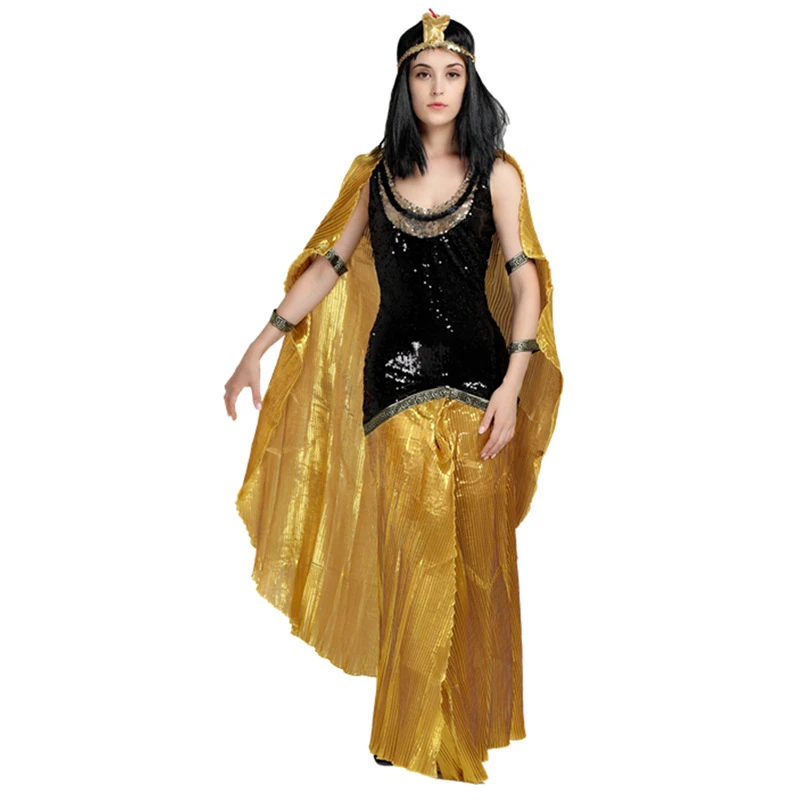 Vestido árabe para mujer, conjunto de 2 para Cosplay de Halloween, de princesa romana, Cleopatra, Faraón egipcio|Trajes festivos| - AliExpress
