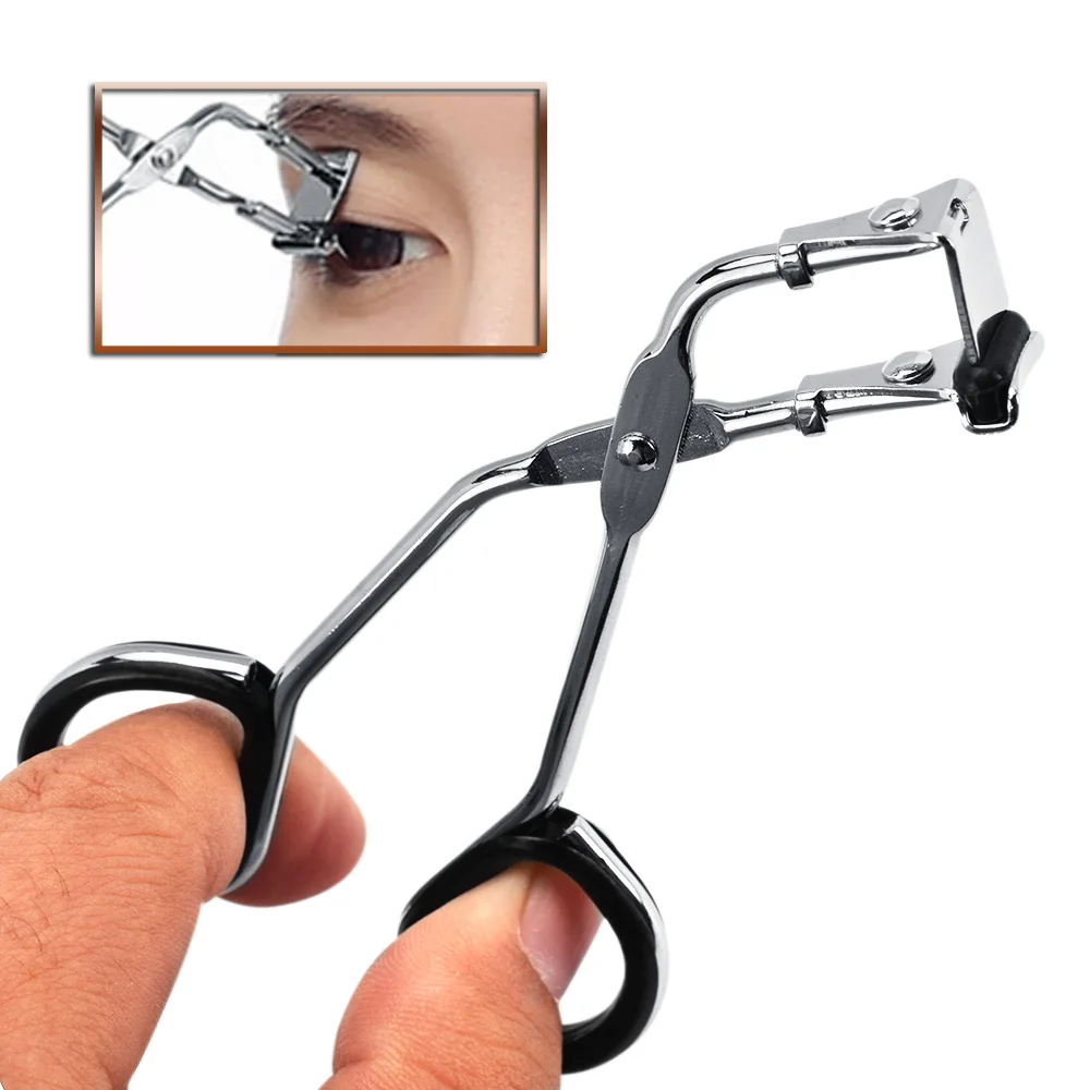

Stainless Steel Partial Eyelash Curler Double Handle Curved Eyelash Clips Curling Eyelash Curlers False Eyelash Curling Tools