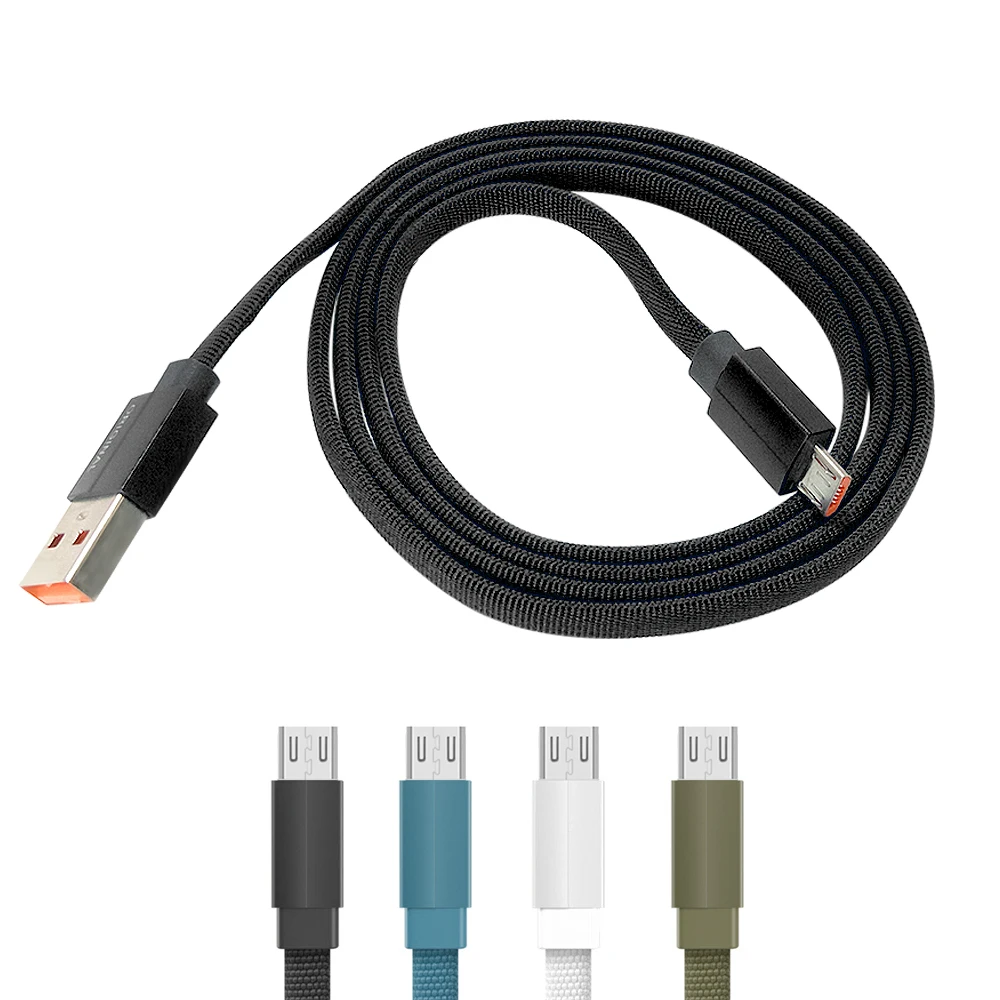 FBYEG Micro USB кабель 20 см/1 м/2 м/3 м Быстрая зарядка синхронизации данных плоский usb зарядка для iPhone X XS MAX XR 8 7 6s Plus 5