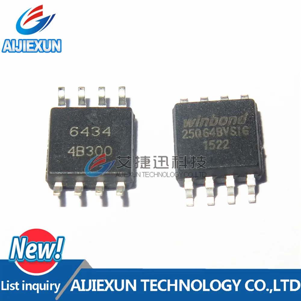 10pcs W25q64bvssig 25q64bvsig Sop8 64m-bit Serial Flash Memory With ...